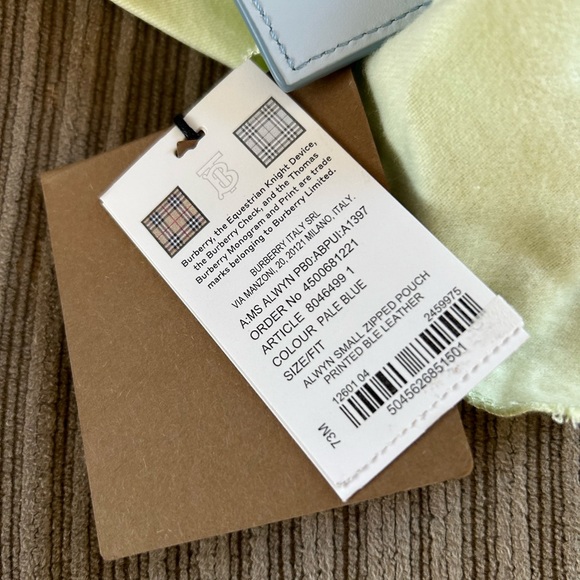 Burberry Alwyn Logo Printed Leather Zipped Coin/Card Case - Picture 2 of 5